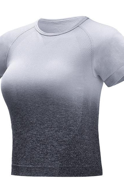 Short Sleeve Ombre Top Starlethics