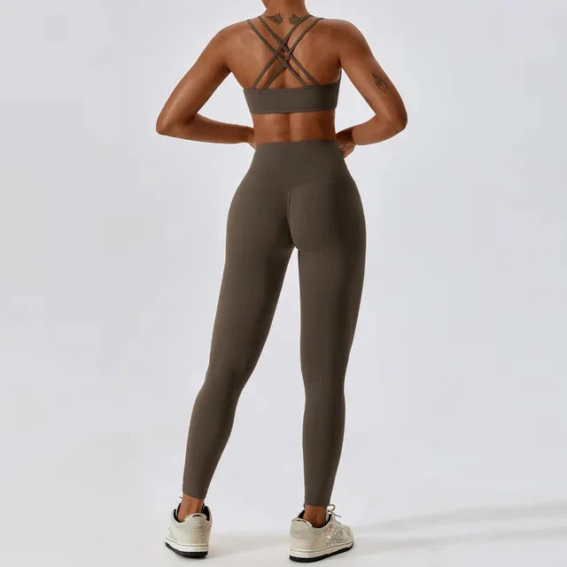 Athletic Brim Seamless Gym Set - Leggings + Top Starlethics