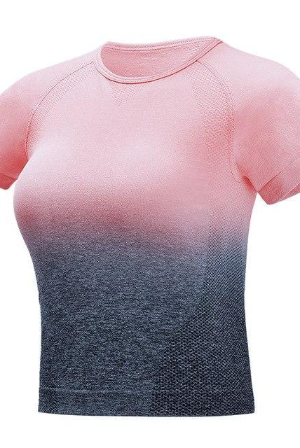 Short Sleeve Ombre Top Starlethics