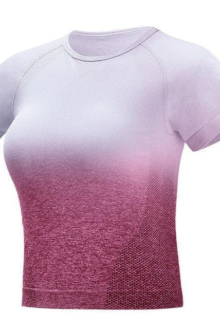 Short Sleeve Ombre Top Starlethics