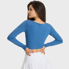 Hollow-Out Yoga Blouse Starlethics
