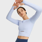 Hollow-Out Yoga Blouse Starlethics