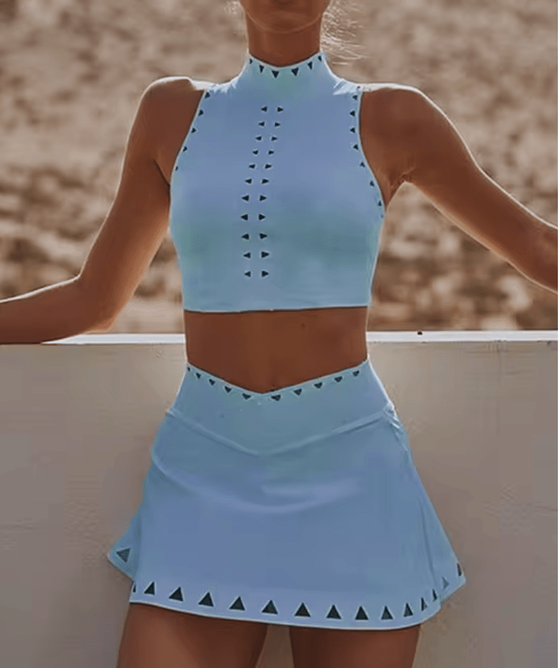 Conqueror's Tennis Gym Set - Skirt + Top Starlethics