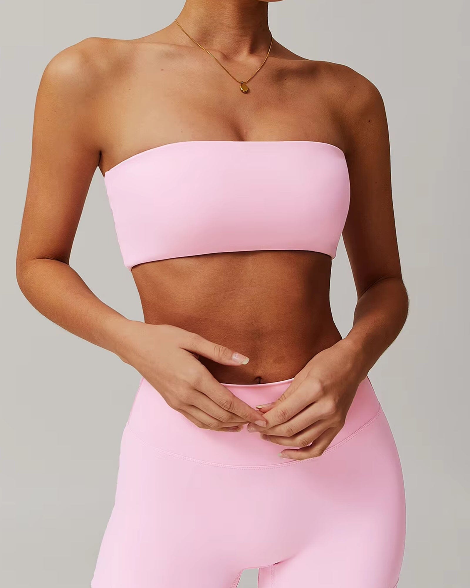 Ascendancy Strapless Sports Bra Sports Bra Starlethics Pink S 