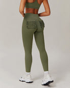 Engulfed Athletic Gym Leggings Leggings Starlethics Military Green S 