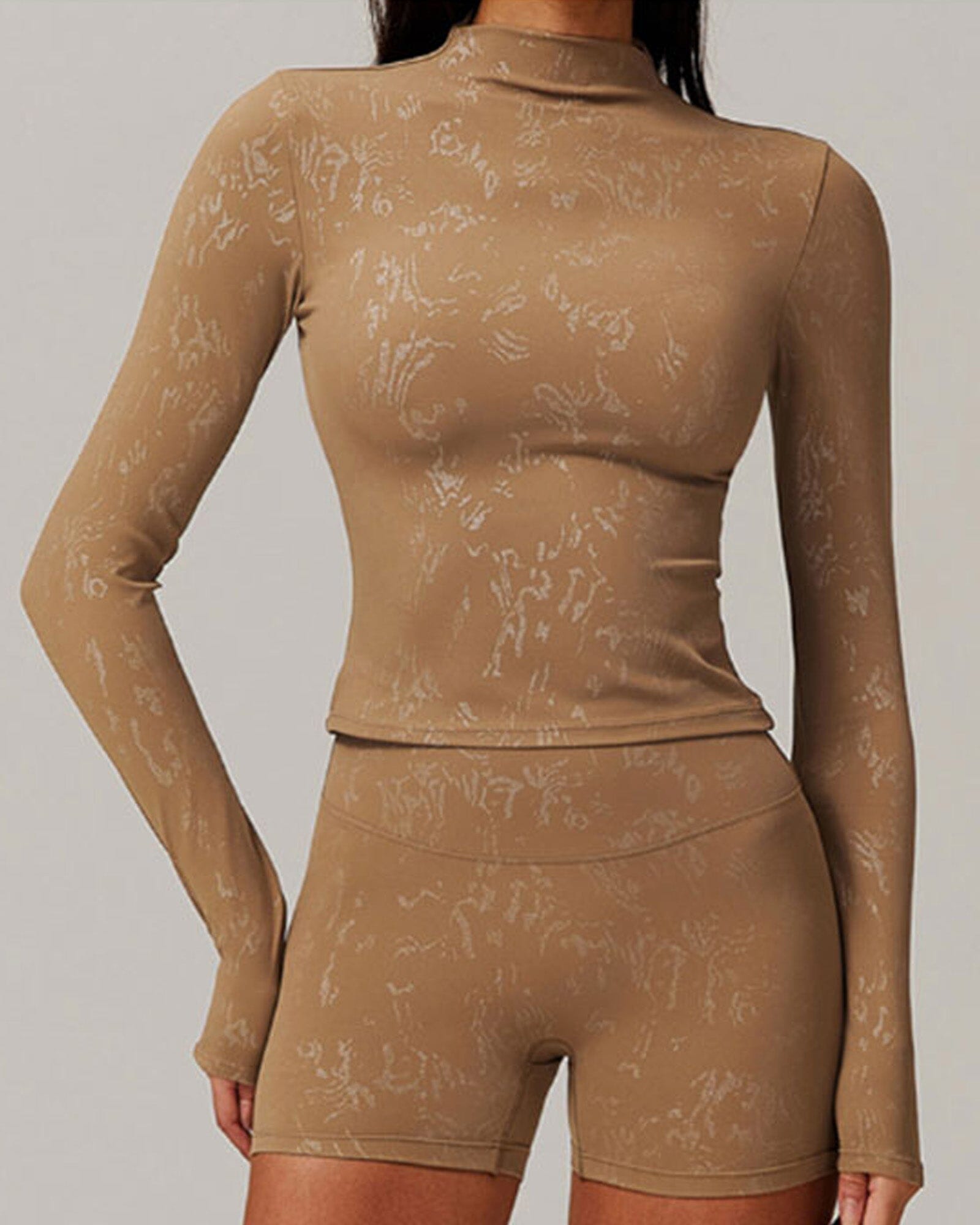 Synchronized Performance Long Sleeve Top Starlethics Mocha Brown S 