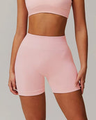 Engraved Seamless Gym Shorts Shorts Starlethics Peach Powder S 