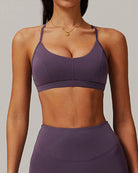Engulfed Athletic Sports Bra Sports Bra Starlethics Grape Purple S 