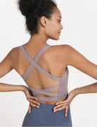 Double-sided Brocade Cross-back Bra Starlethics