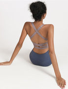 Double-sided Brocade Cross-back Bra Starlethics