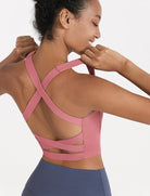 Double-sided Brocade Cross-back Bra Starlethics