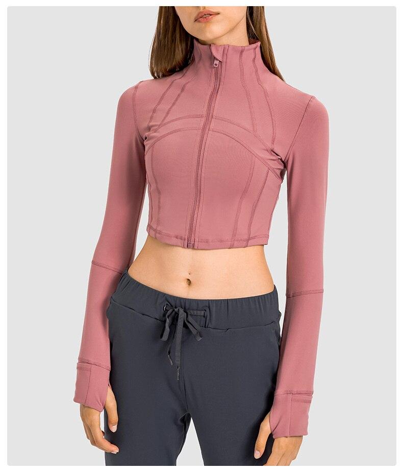Zipper Running Crop Top Starlethics