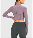 Zipper Running Crop Top Starlethics
