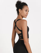 Double-sided Brocade Cross-back Bra Starlethics