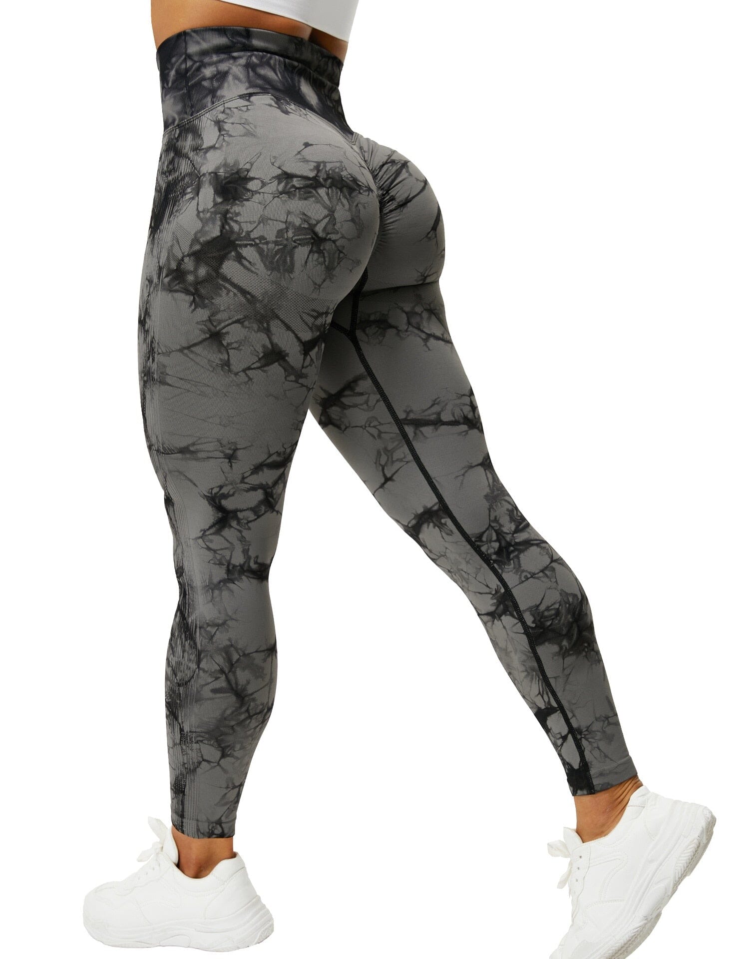 Marble Scrunch Leggings Starlethics