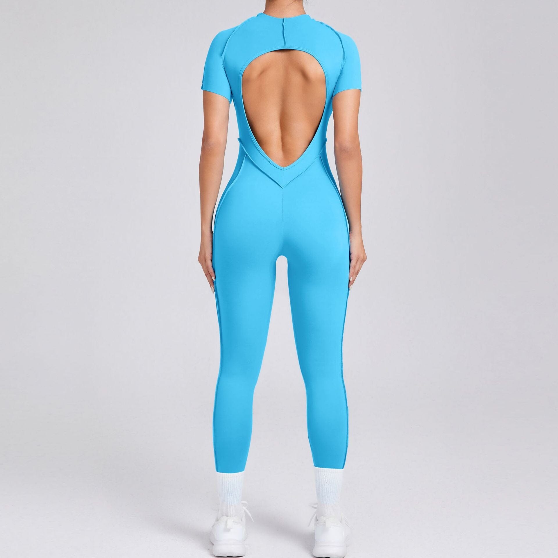 Whimsical Backless Jumpsuit Jumpsuit Starlethics Sky Blue S 