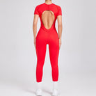 Whimsical Backless Jumpsuit Jumpsuit Starlethics Red S 