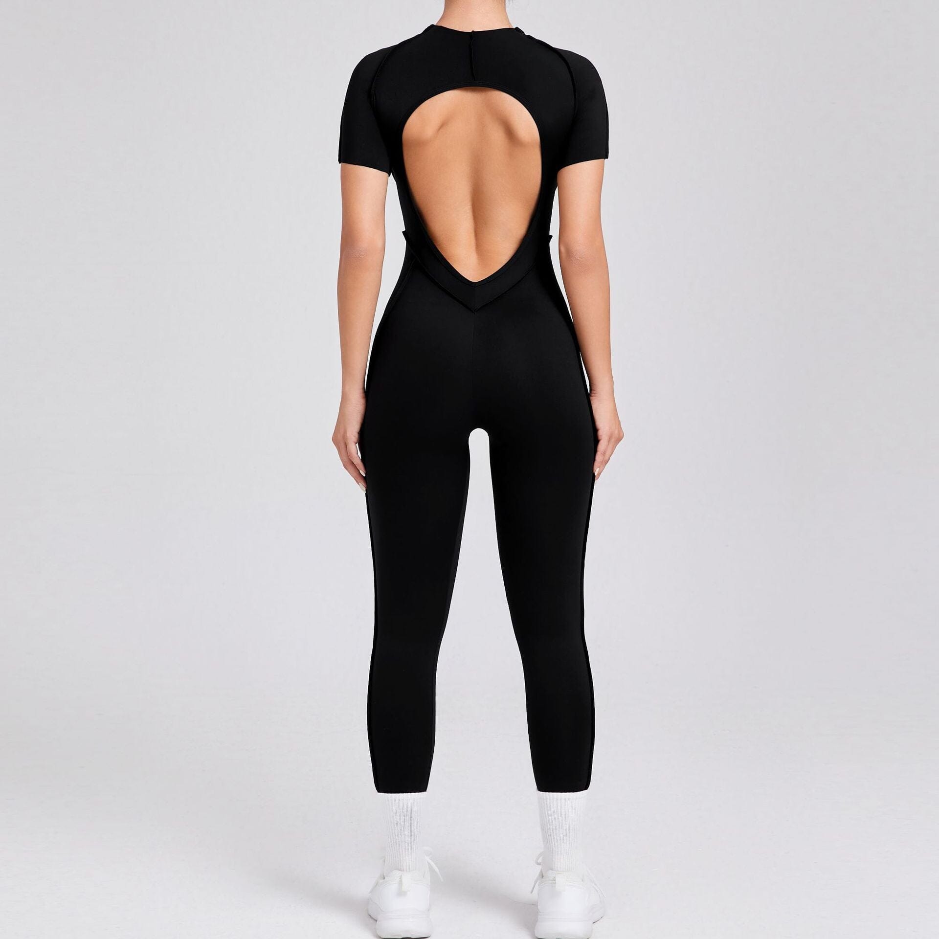 Whimsical Backless Jumpsuit Jumpsuit Starlethics Black S 