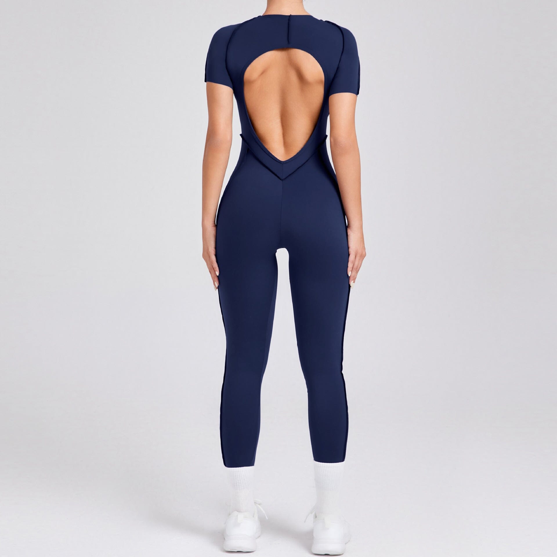 Whimsical Backless Jumpsuit Jumpsuit Starlethics Navy Blue S 