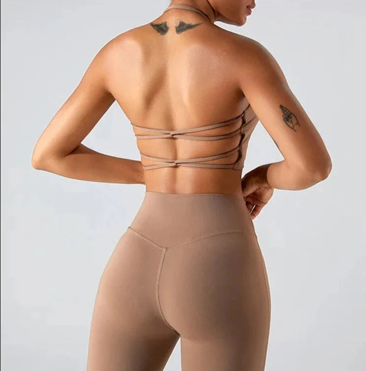 Savvy Double Cross Back Sports Bra Starlethics