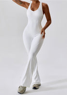 Flared Motion Backless Bodysuit Starlethics