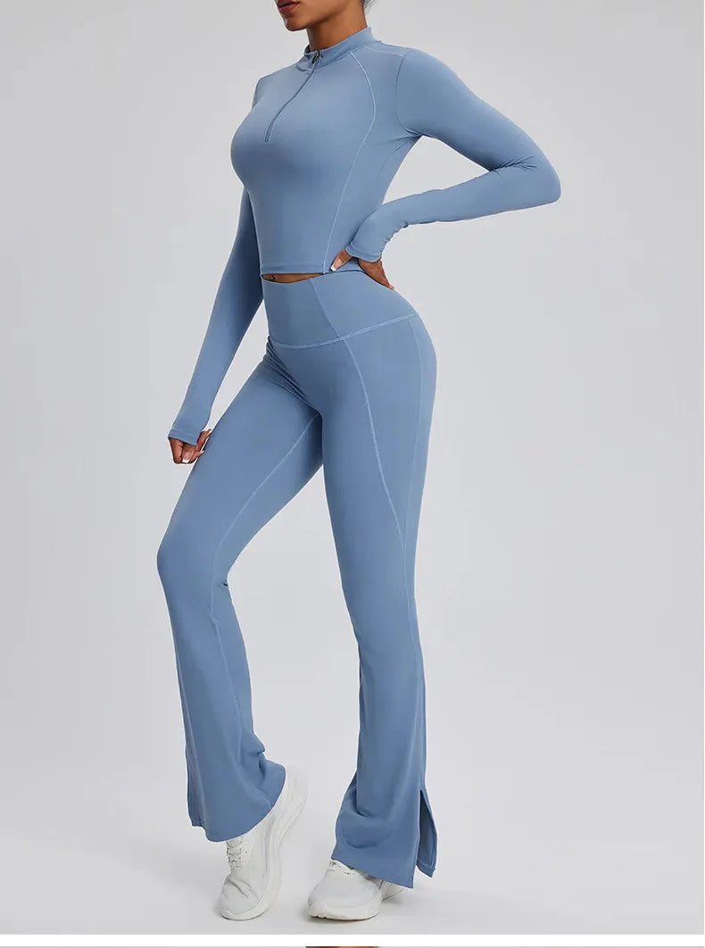 Dominance Athletic Flared Gym Set - Leggings + Top Sets Starlethics 