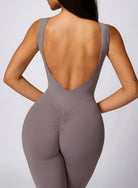 Dazzle Flared Backless Jumpsuit Starlethics