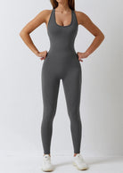 Active Fit One-piece Backless Jumpsuit Starlethics