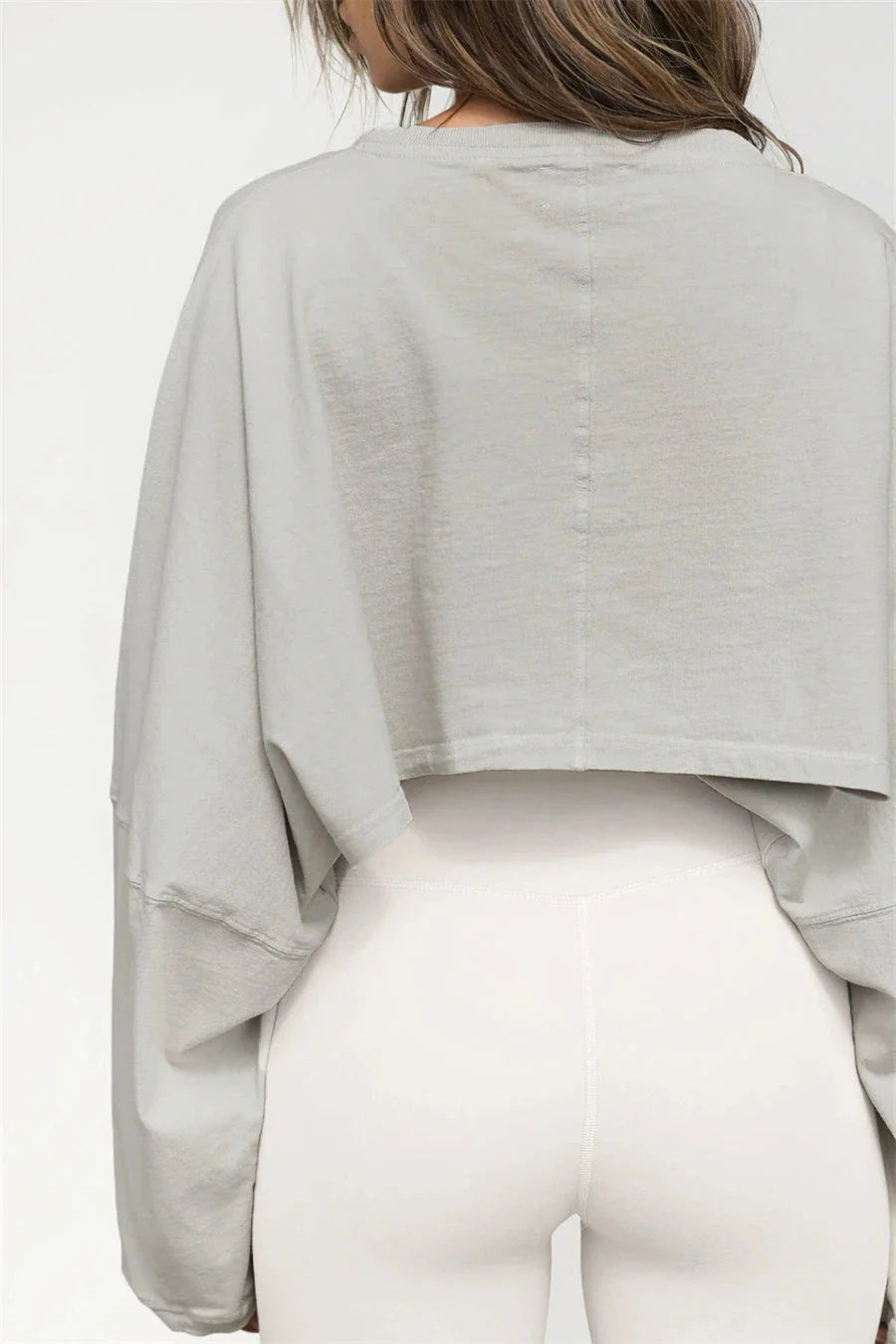 Emblem Crop Top Long Sleeve Top Starlethics 