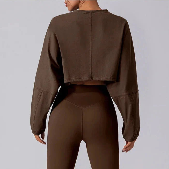 Chase Crop Top Long Sleeve Top Starlethics 