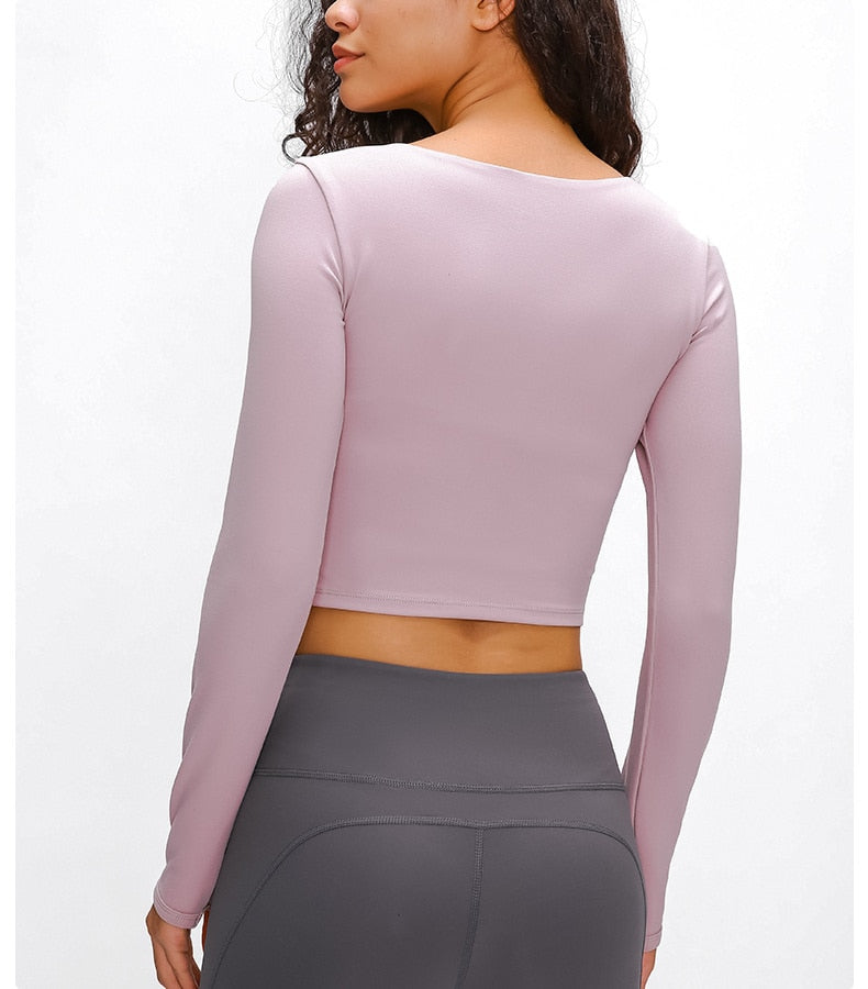 Hollow-Out Yoga Blouse Starlethics