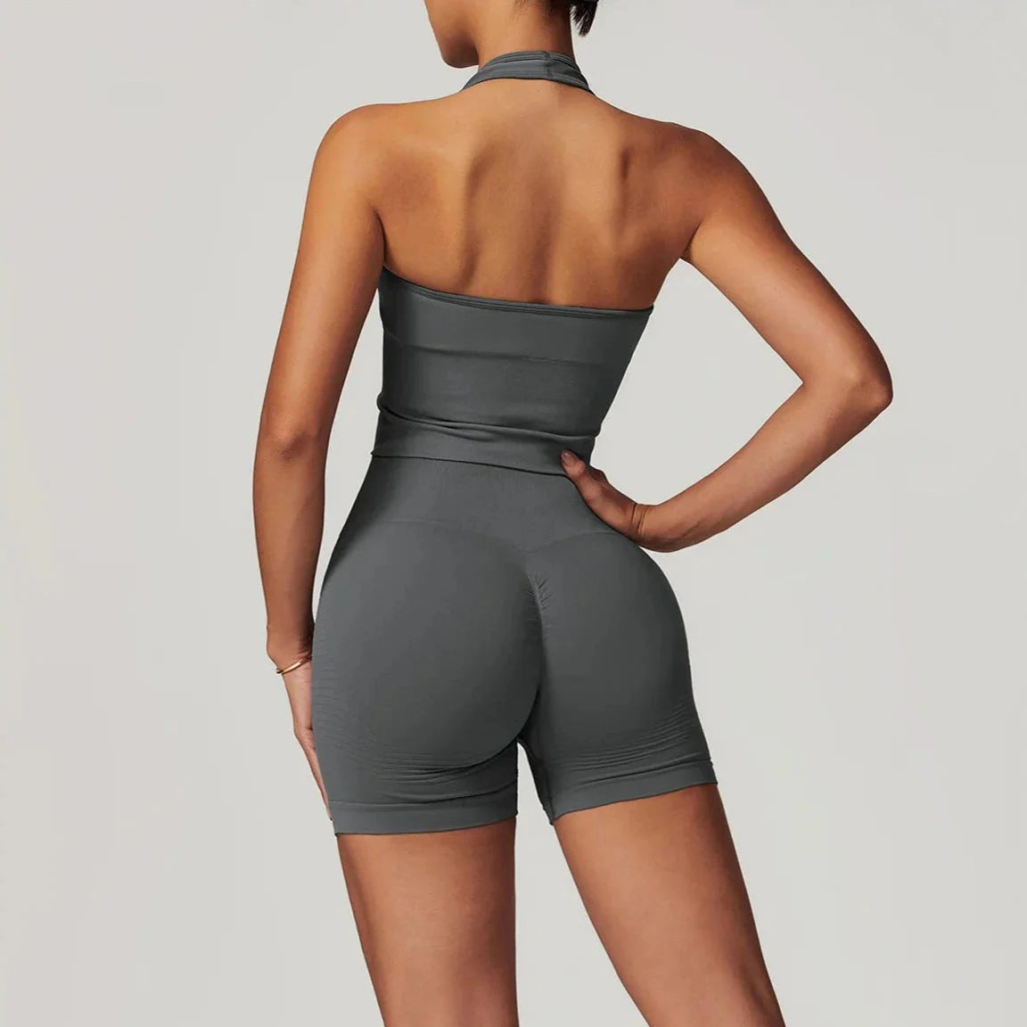 Momentum Seamless V-line Gym Set - Shorts + Top Sets Starlethics 