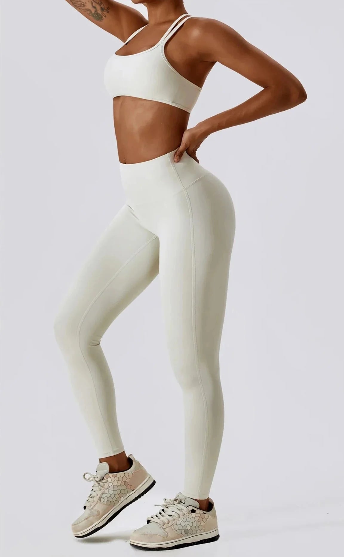 Athletic Brim Seamless Gym Set - Leggings + Top Starlethics