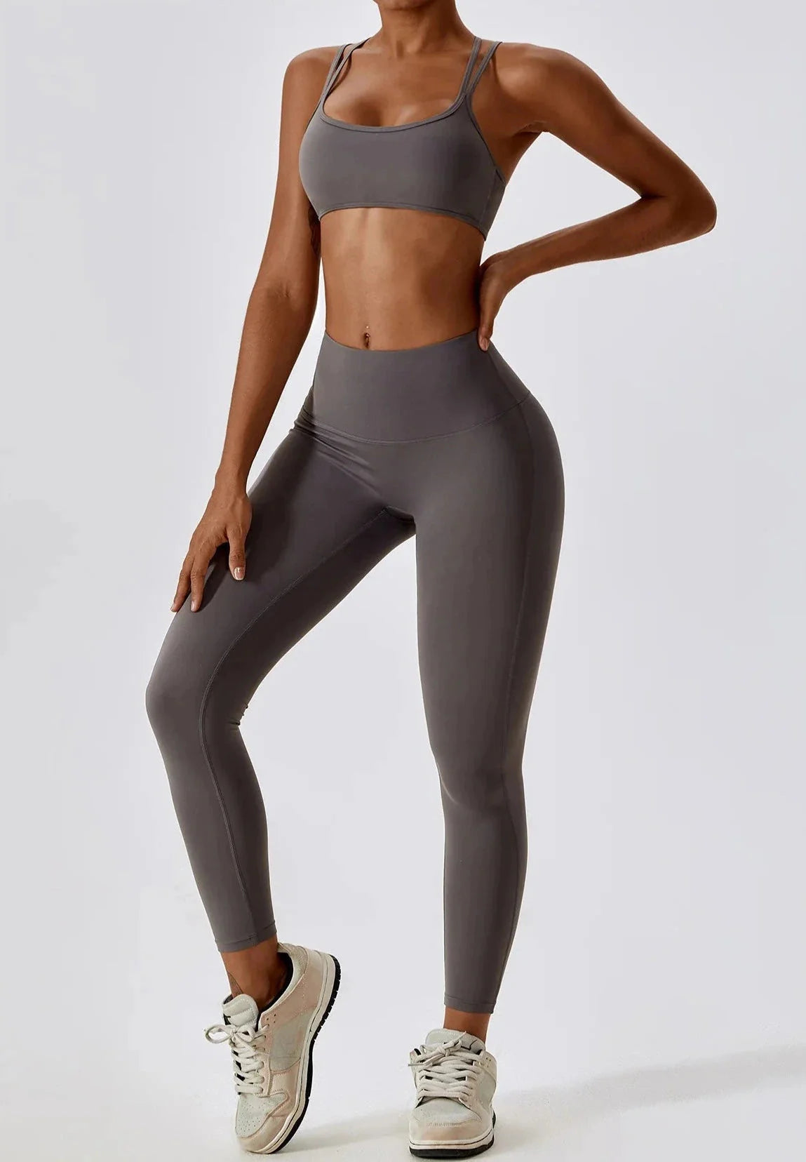 Athletic Brim Seamless Gym Set - Leggings + Top Starlethics