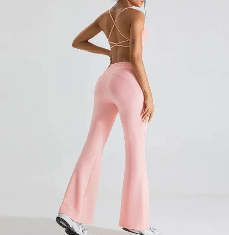 Vibe Drawstring Flare Pants Starlethics