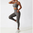 Depth Seamless One Shoulder Yoga Set - Leggings + Top Starlethics