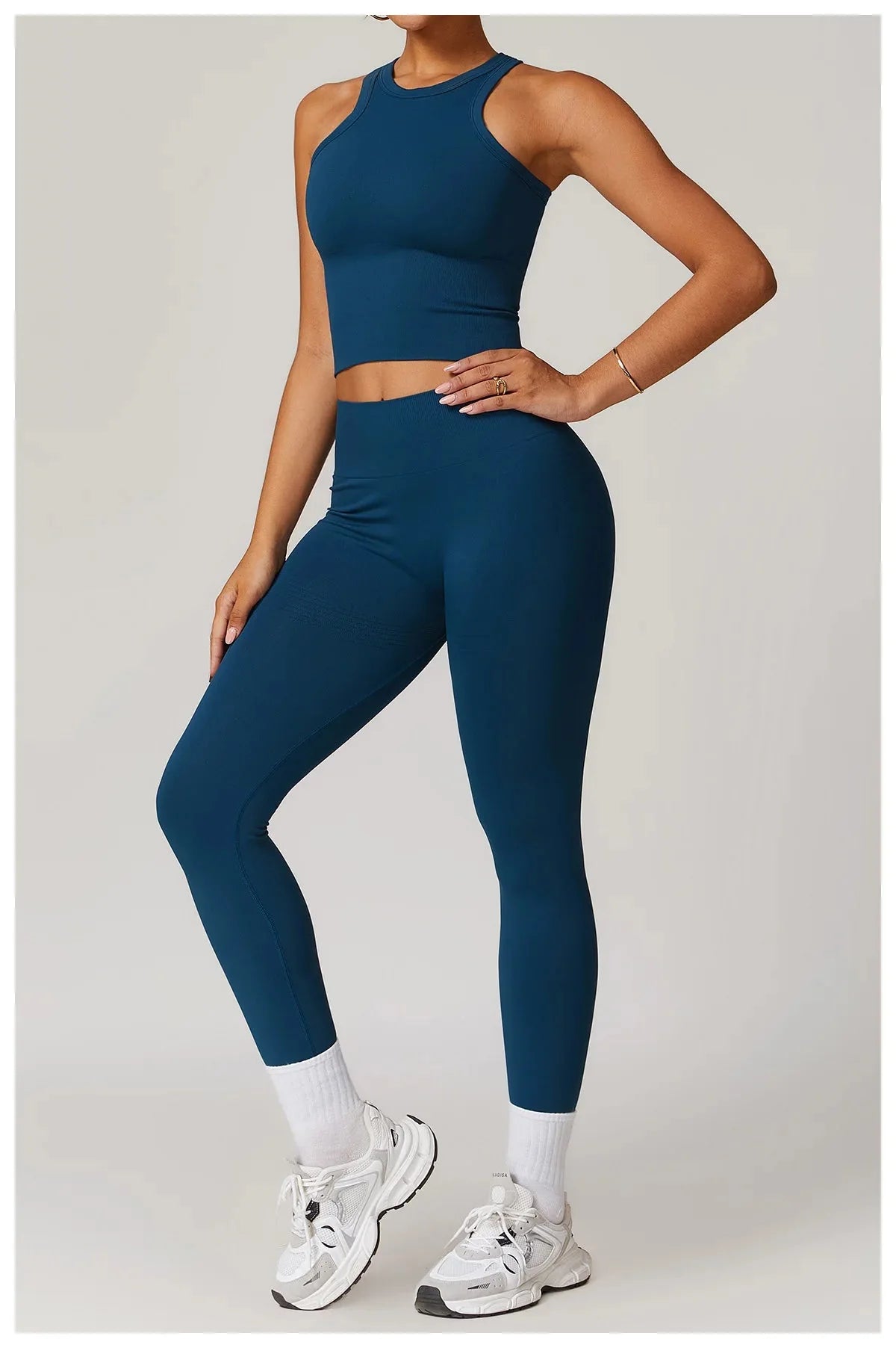 Momentum Seamless Racerback Gym Set - Leggings + Top Sets Starlethics 