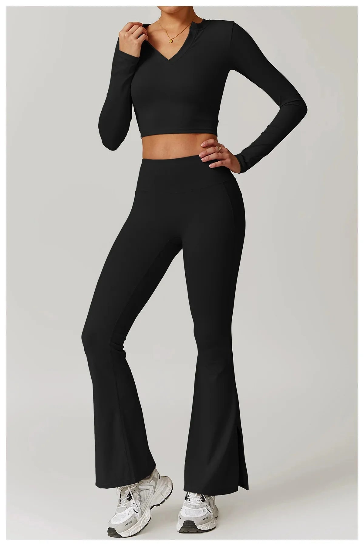 Obsession Long Sleeve Gym Set - Leggings + Top Starlethics