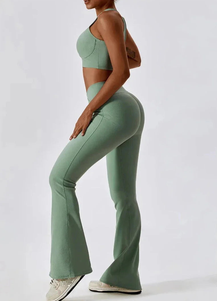 Soulmate Racerback Flared Set - Leggings + Top Starlethics