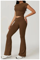 Active Wanders Flared Gym Set - Leggings + Top Sets Starlethics 