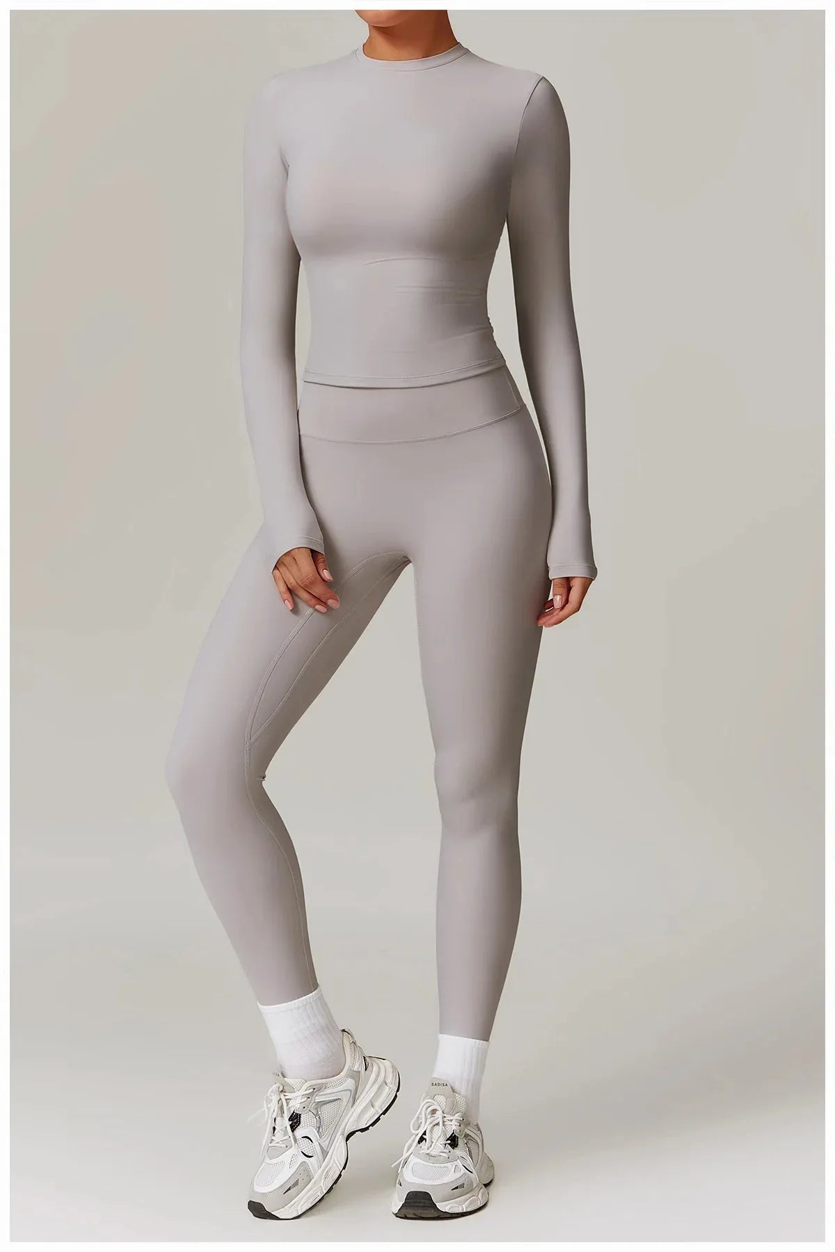 Spellbound Gym Set - Leggings + Top Sets Starlethics Frost Gray S 