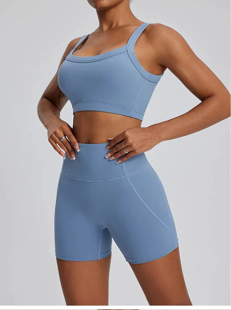 Dominance Athletic Gym Set - Shorts + Bra Sets Starlethics 