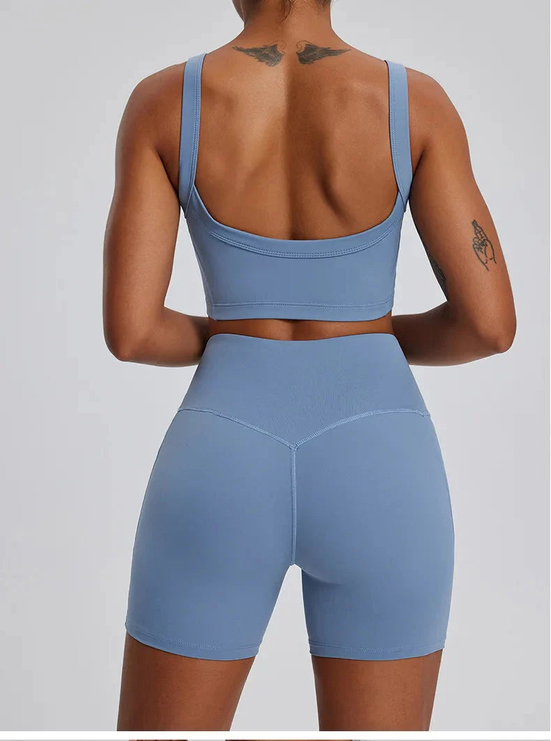 Dominance Athletic Gym Set - Shorts + Bra Sets Starlethics 