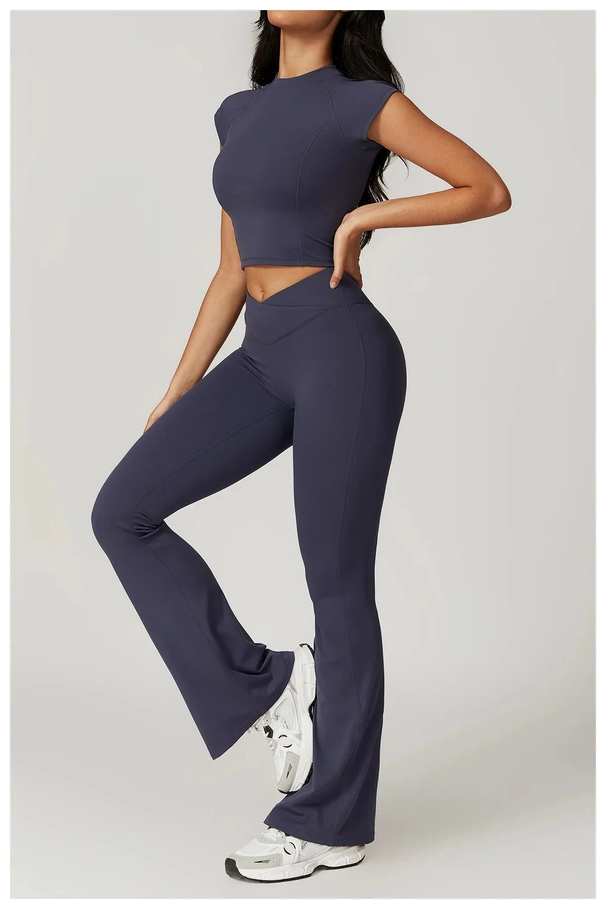 Active Wanders Flared Gym Set - Leggings + Top Sets Starlethics 