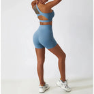 Depth Seamless One Shoulder Yoga Set - Shorts + Top Starlethics