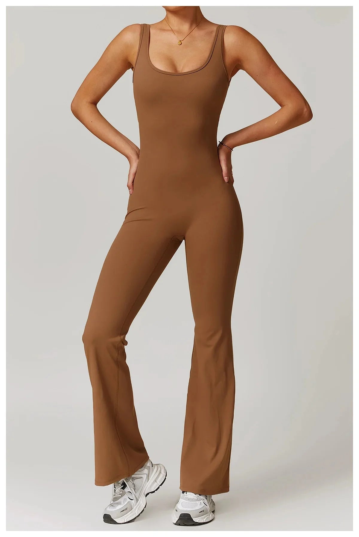 Freeform Pocket Flared Jumpsuit Jumpsuit Starlethics 