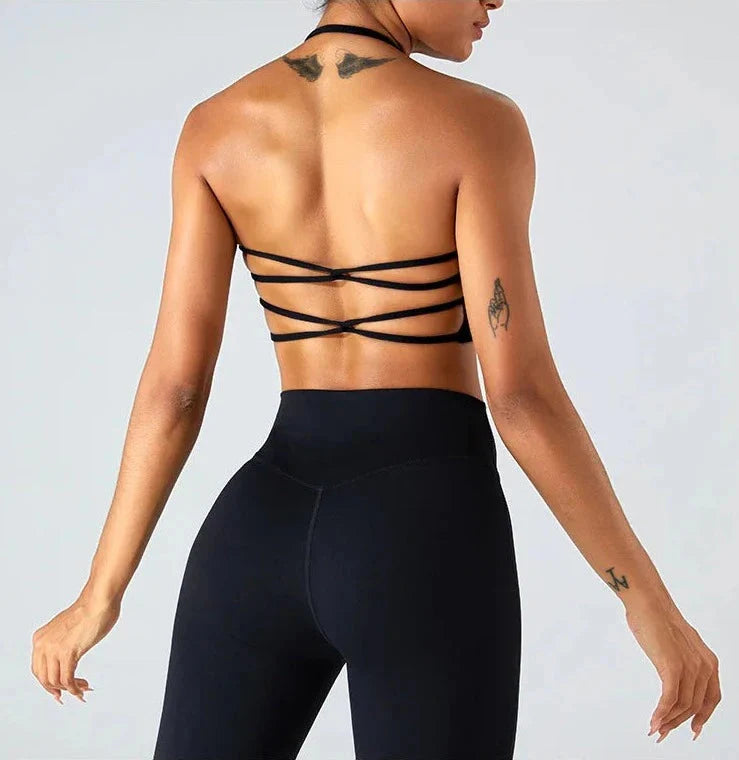 Savvy Double Cross Back Sports Bra Starlethics