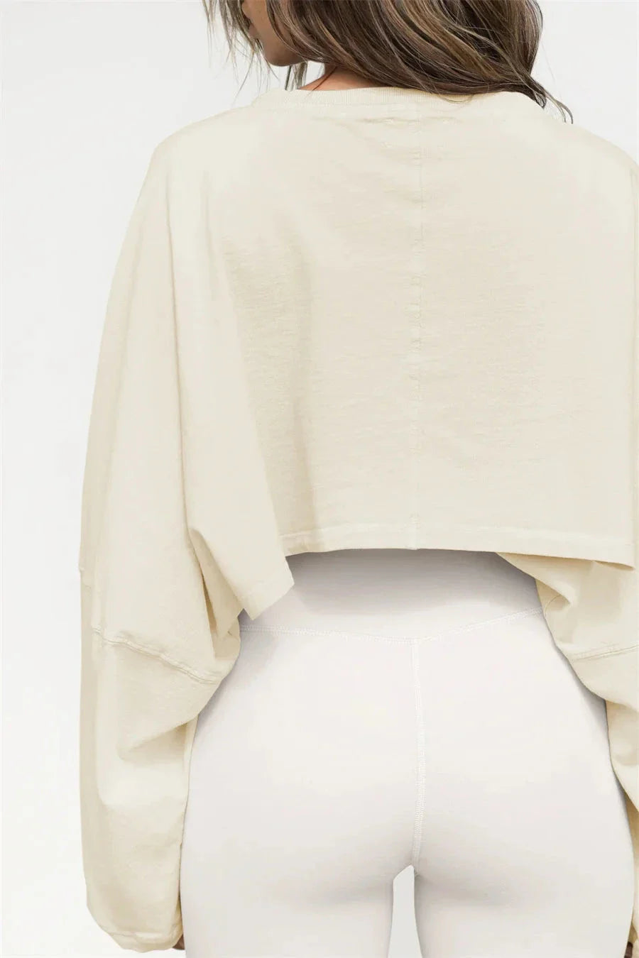 Emblem Crop Top Long Sleeve Top Starlethics 