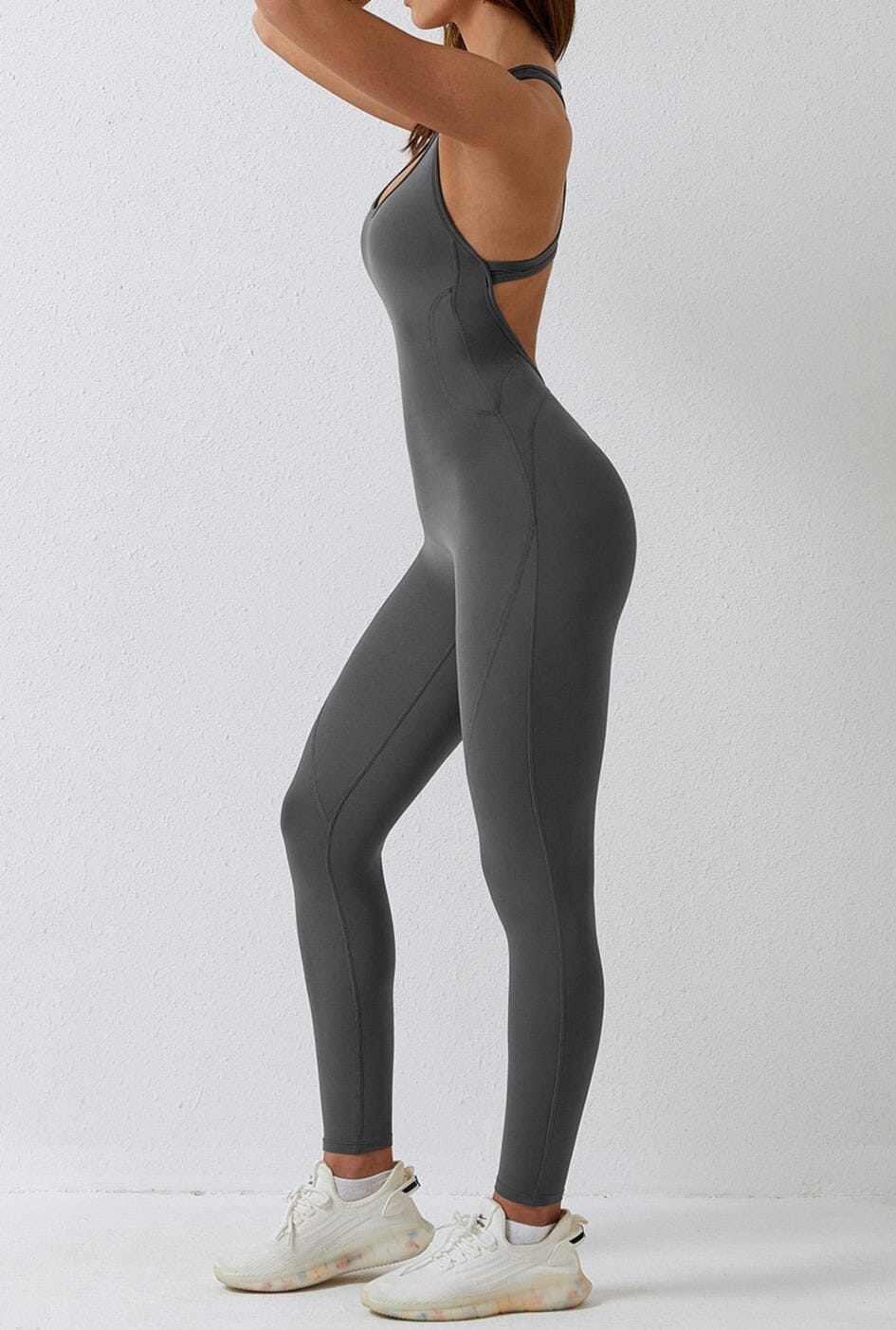Active Fit One-piece Backless Jumpsuit Starlethics