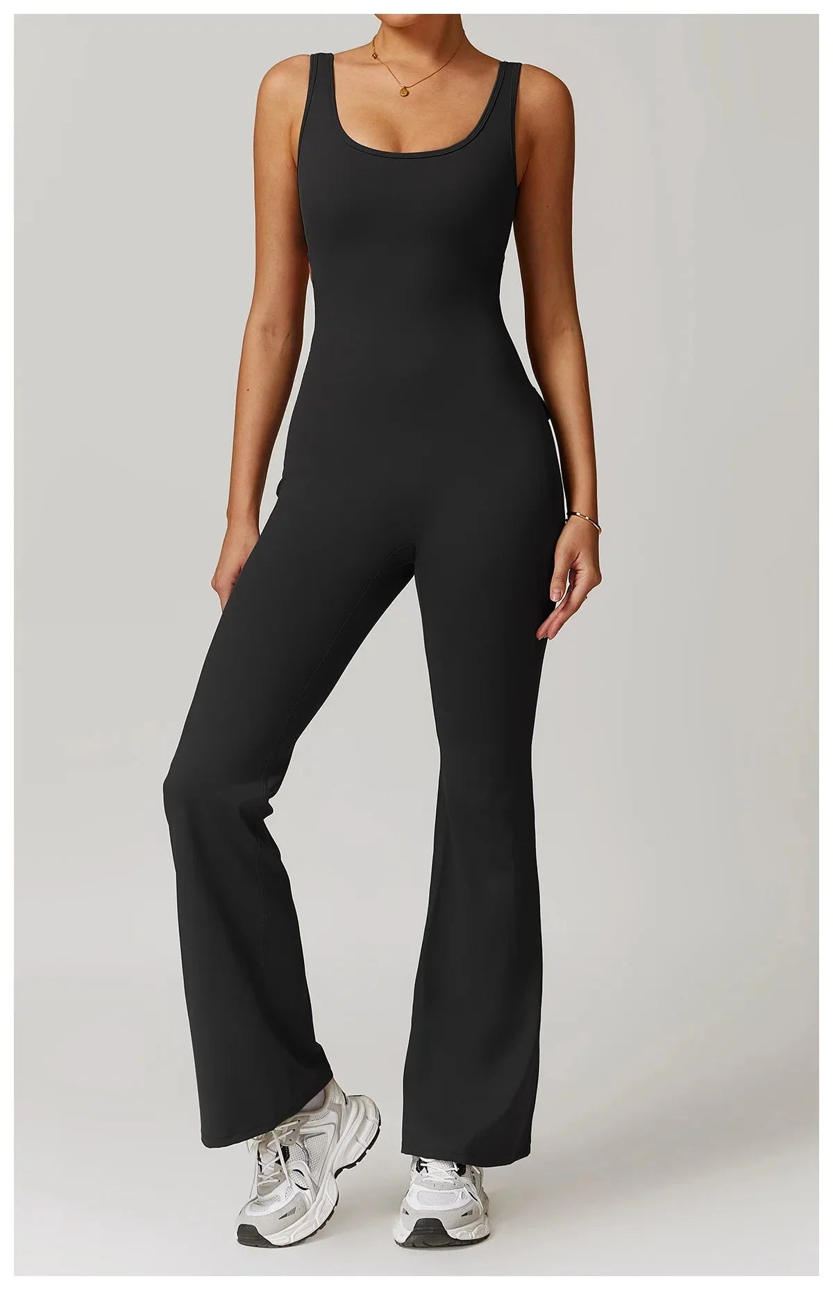 Freeform Pocket Flared Jumpsuit Jumpsuit Starlethics 